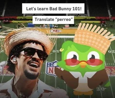 Duolingo's Bad Bunny Spanish course, timed to the Super Bowl halftime show